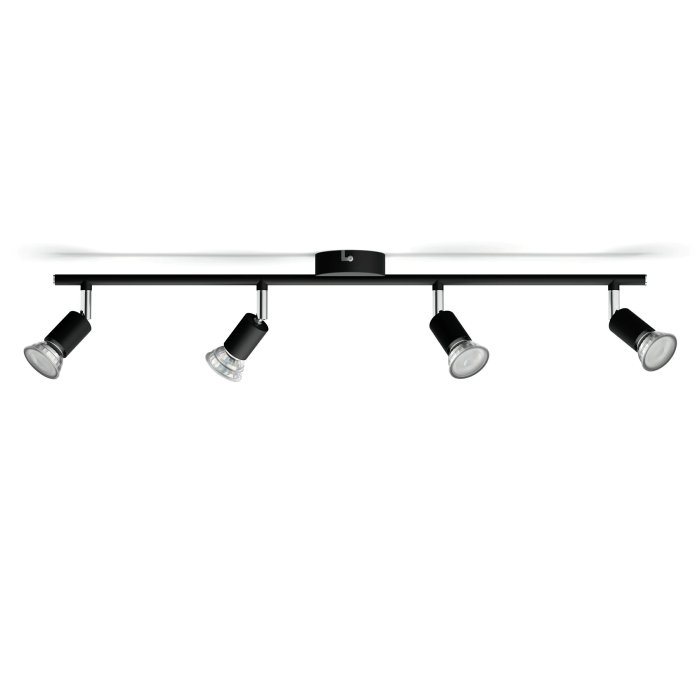 Takspotlight Limbali 4 spots Svart Philips